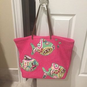 Vera Bradley Straw tote